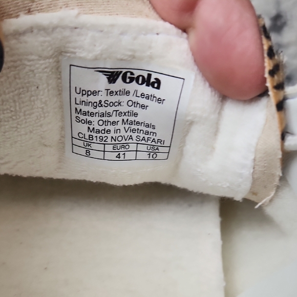 Gola White and Cream Sneakers Sz 10 - Picture 5 of 8